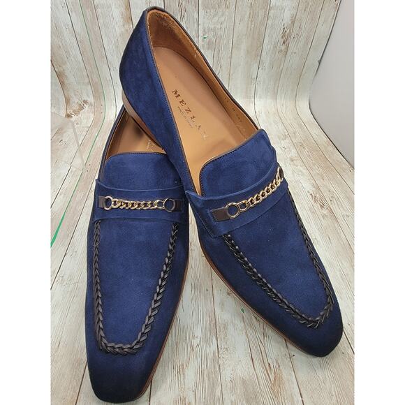 MEZLAN Men\'s Blue Antique Suede Loafer Size (14,M) main image 13